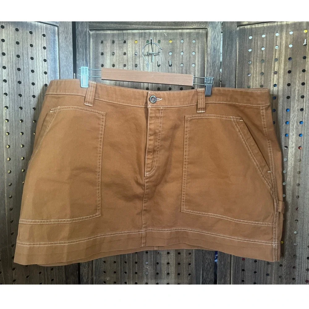Old Navy Utility Pocket Mini Skirt Size 22 Sly Fox March 2024 - Picture 1 of 7